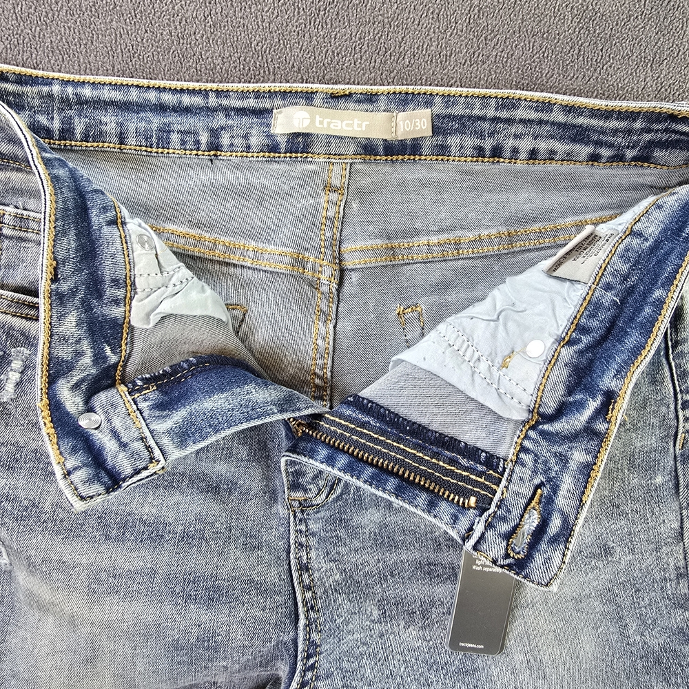 Tractr Faded Blue Ankle Jeans - Picture 8 of 14